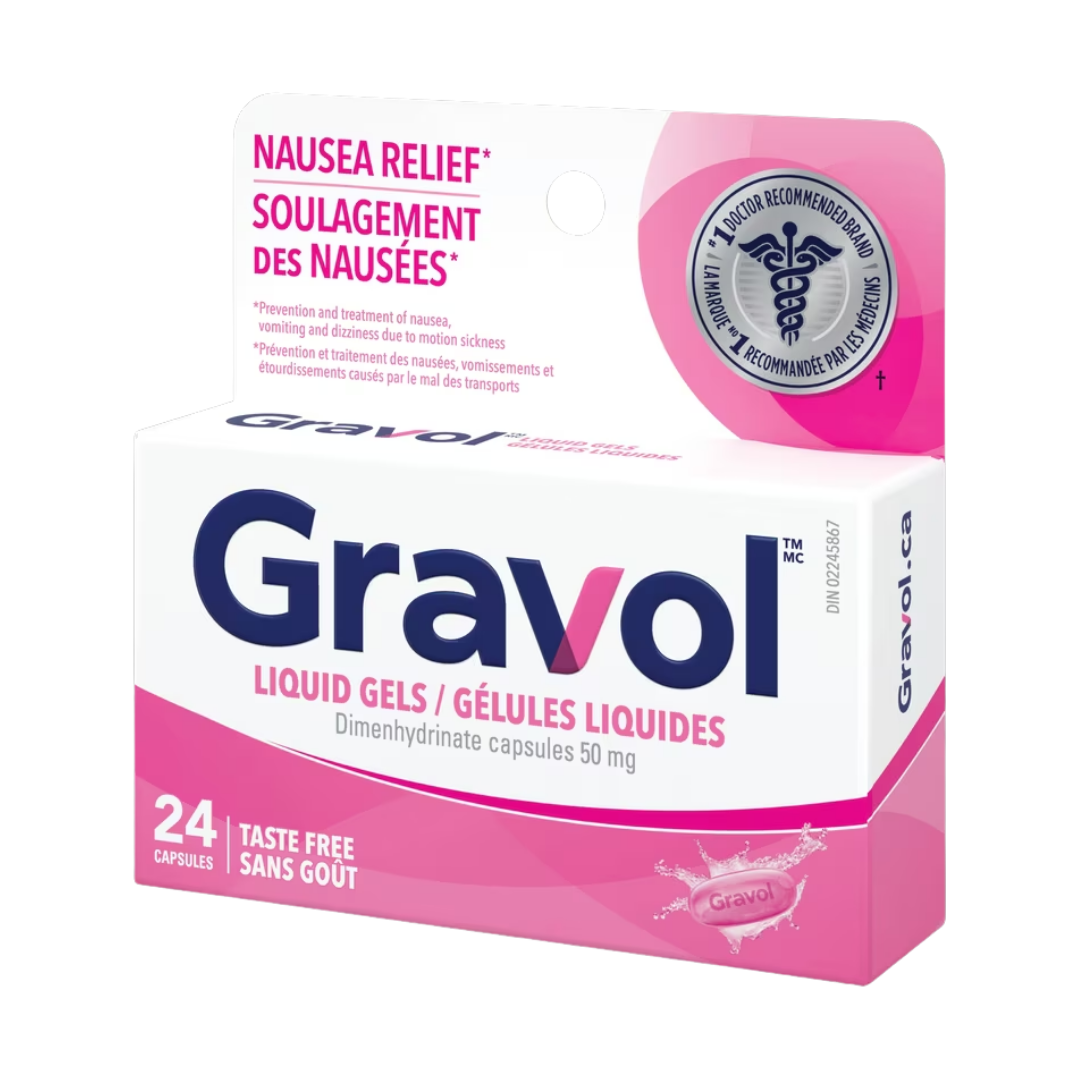 Gravol Capsules liquides en gel - 50 mg