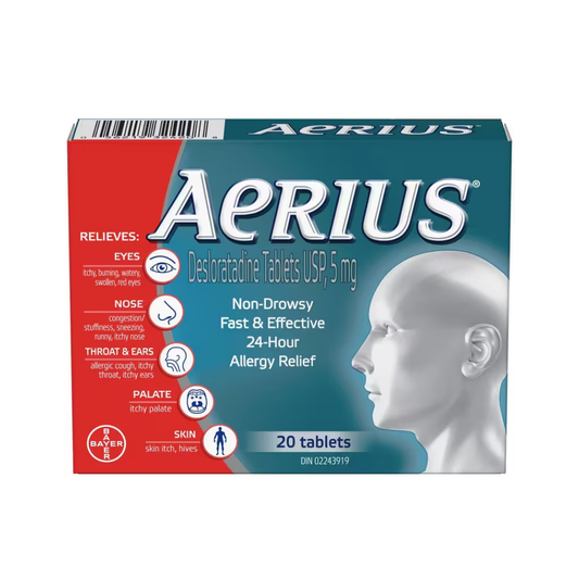Aerius Comprimés pour les allergies - 5mg