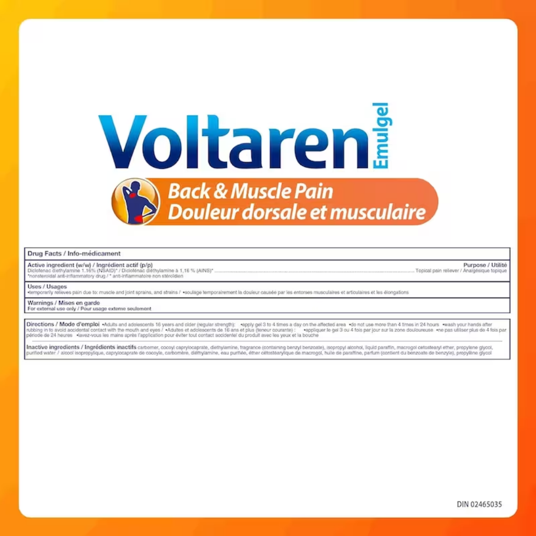 Voltaren Emulgel Douleur musculaire et dorsale