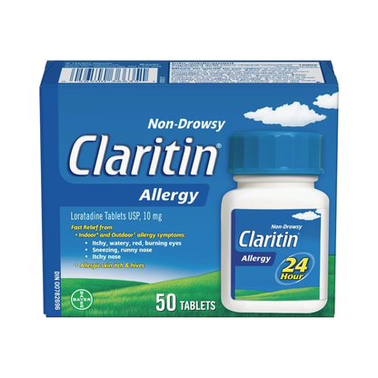 Comprimés Claritin contre les allergies - 10 mg