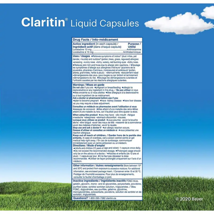 Claritin Liqui-Caps - Antihistaminique - 10mg