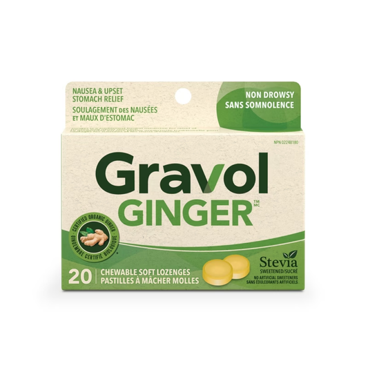Pastilles de source naturelle Gravol Gingembre