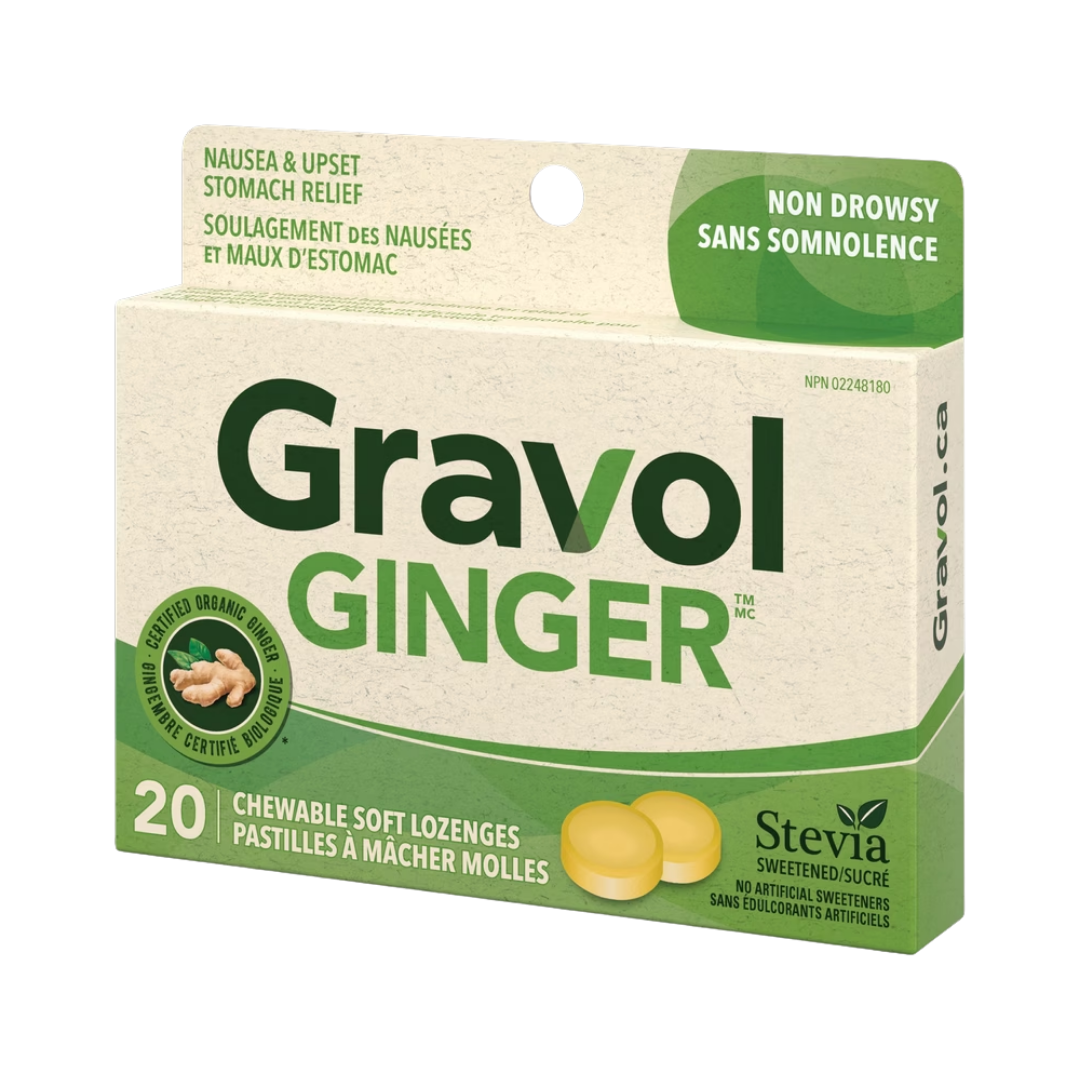 Pastilles de source naturelle Gravol Gingembre