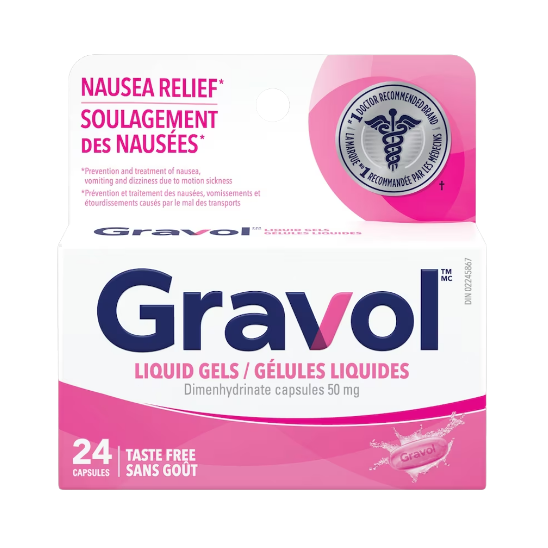 Gravol Capsules liquides en gel - 50 mg