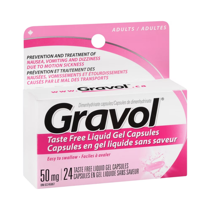 Gravol Capsules liquides en gel - 50 mg