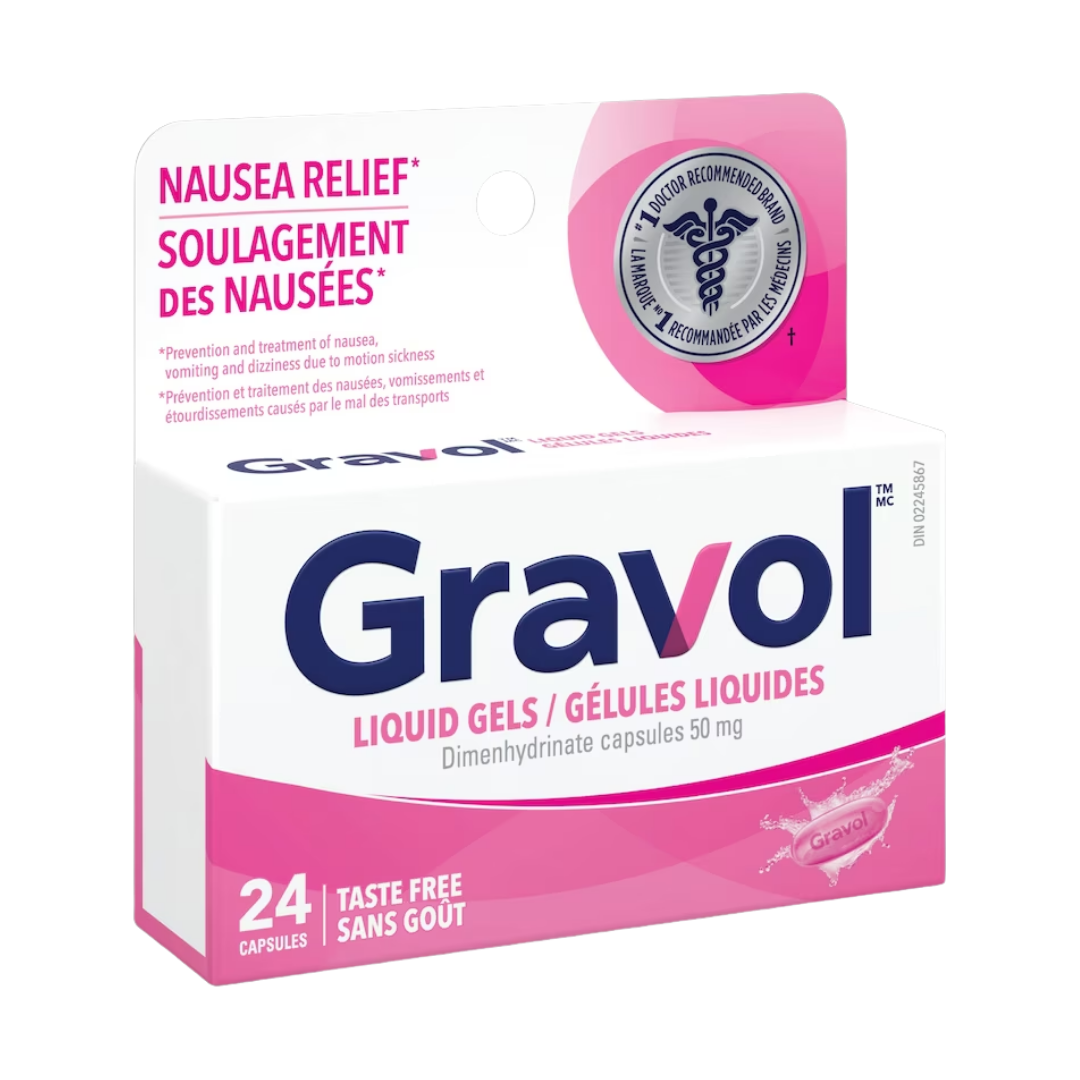 Gravol Capsules liquides en gel - 50 mg