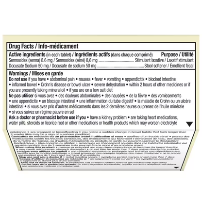 Senokot-S Laxatif Naturel Plus Émollient Fecal