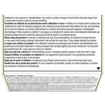 Senokot-S Laxatif Naturel Plus Émollient Fecal