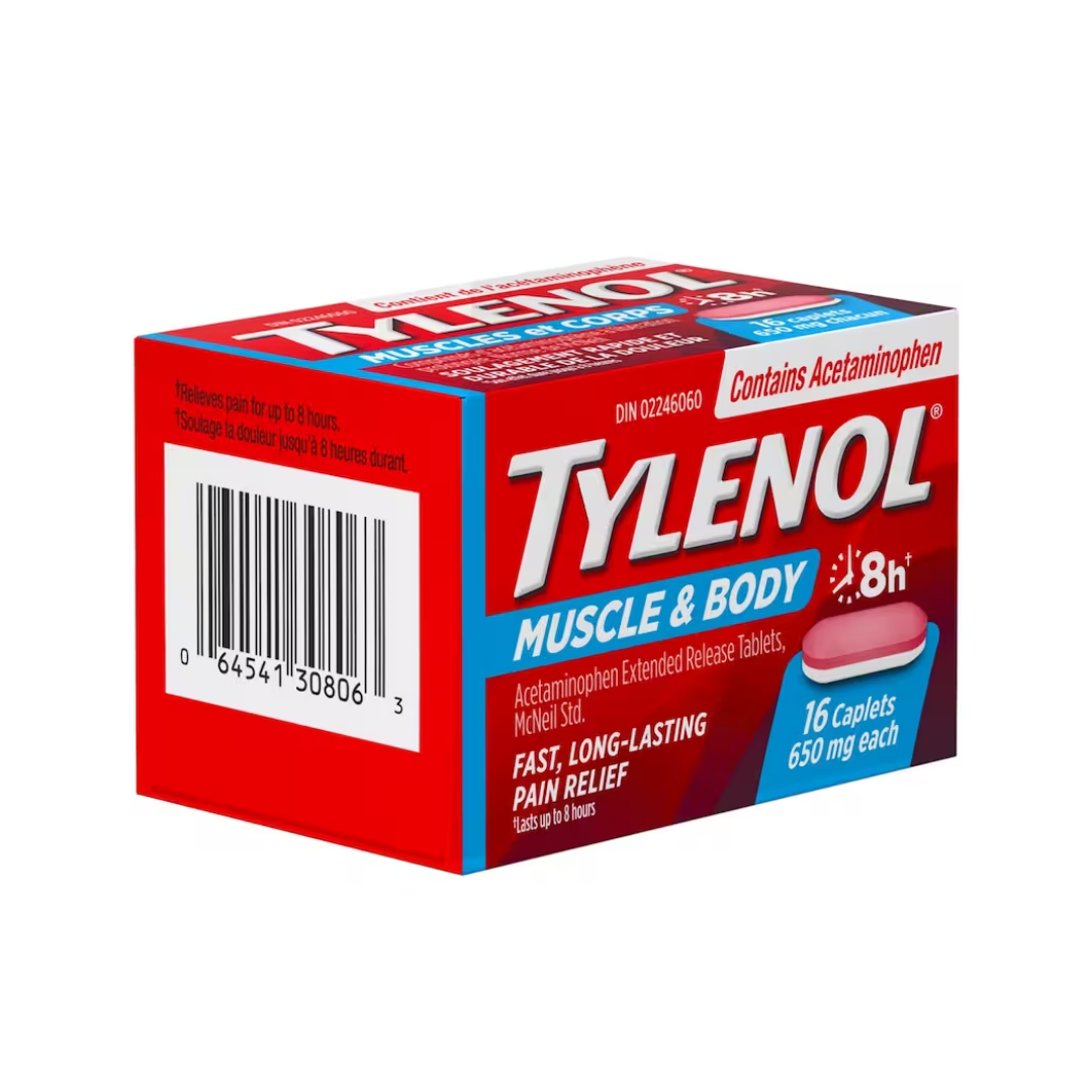 Tylenol Soulagement des douleurs musculaires et corporelles - 650 mg
