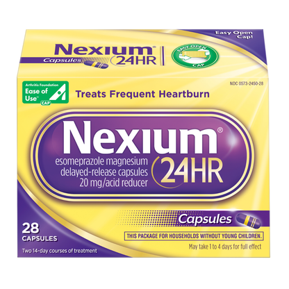 Nexium 24HR capsules anti-brûlures d'estomac - 20mg