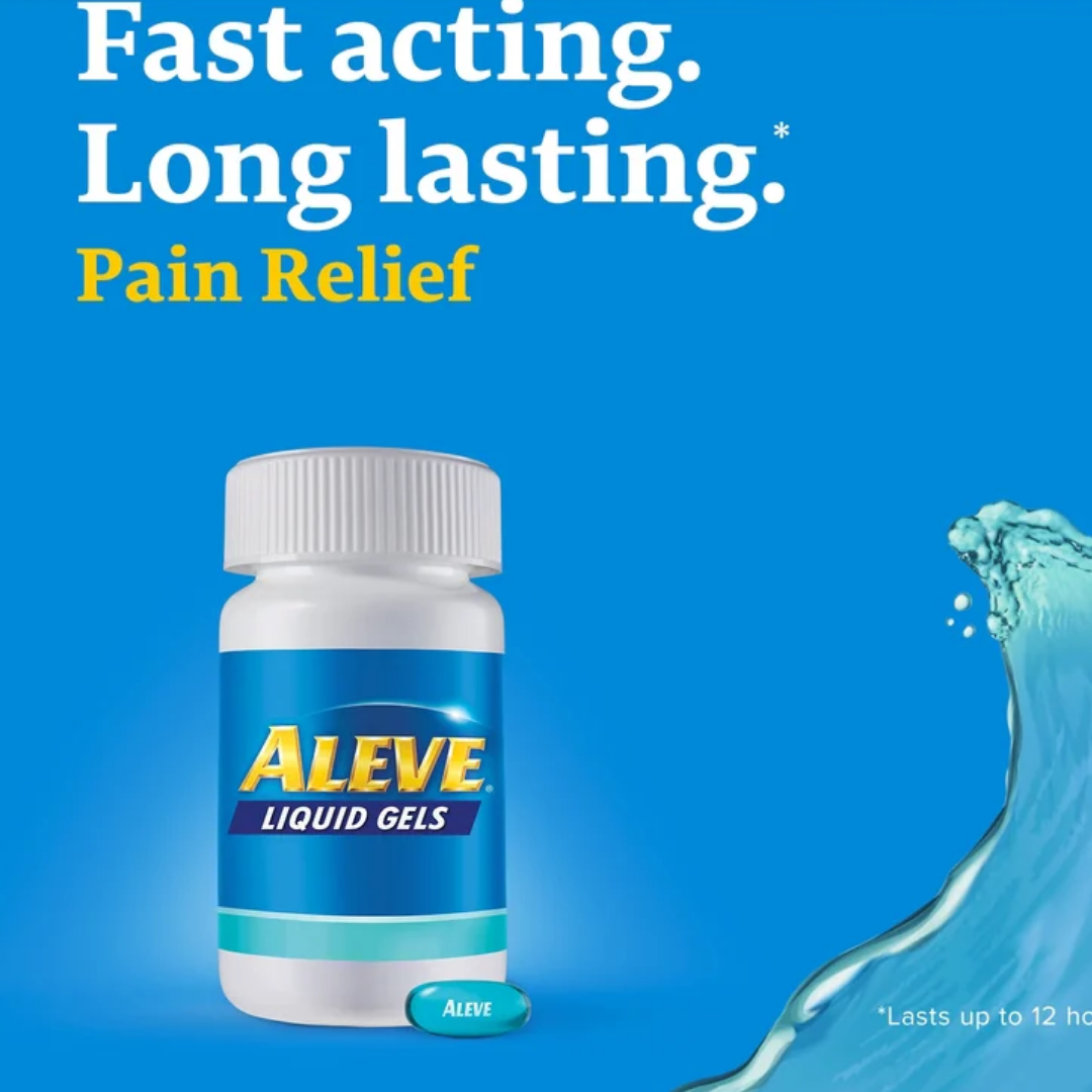 Aleve Naproxène sodique gélules liquides – 220 mg