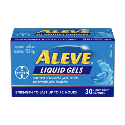 Aleve Naproxène sodique gélules liquides – 220 mg
