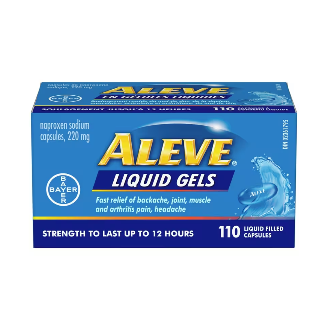 Aleve Naproxène sodique gélules liquides – 220 mg