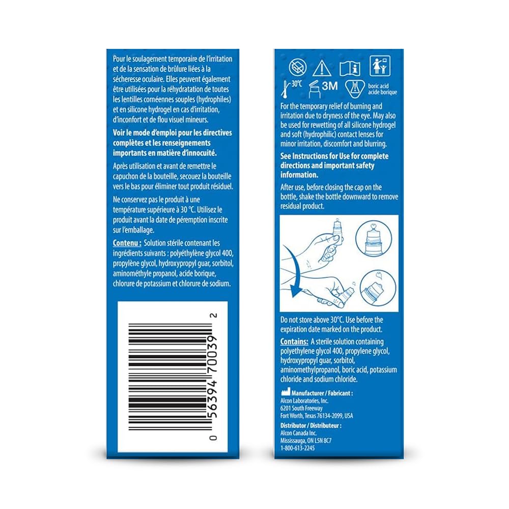 Gouttes oculaires lubrifiantes Systane Ultra