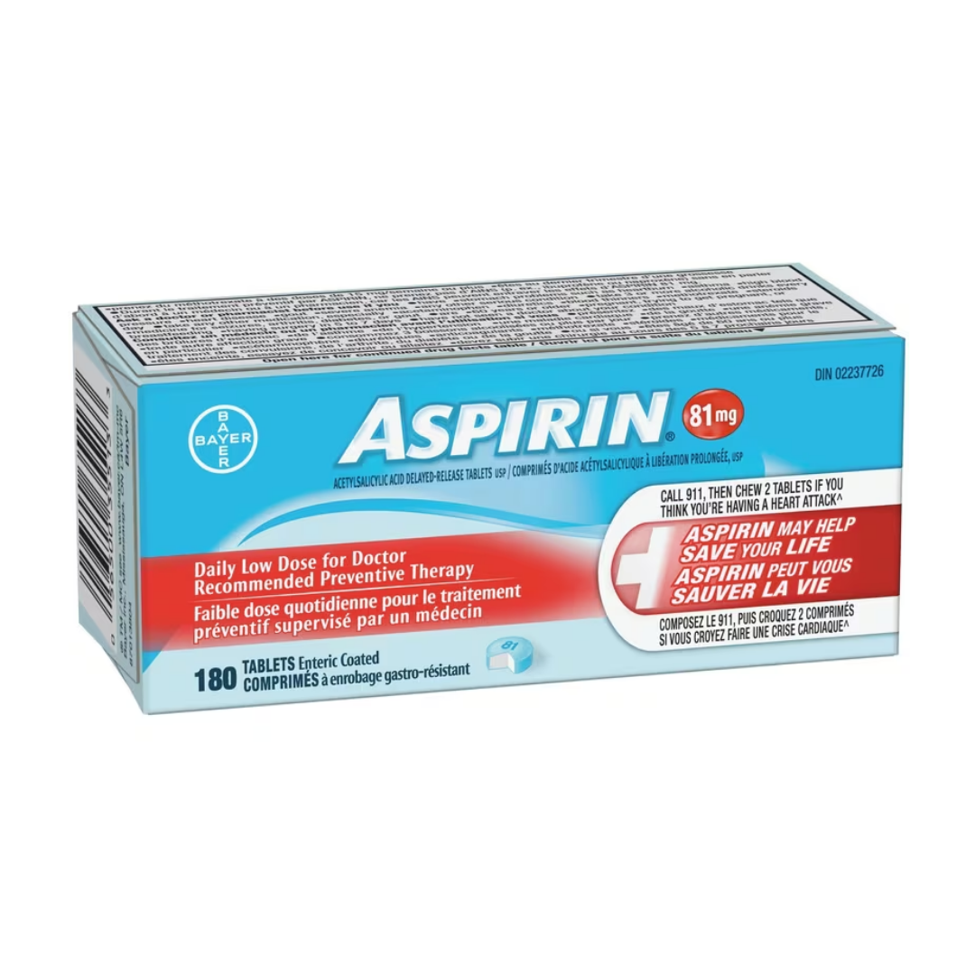 Aspirine comprimés gastro-résistants faible dose quotidienne - 81mg