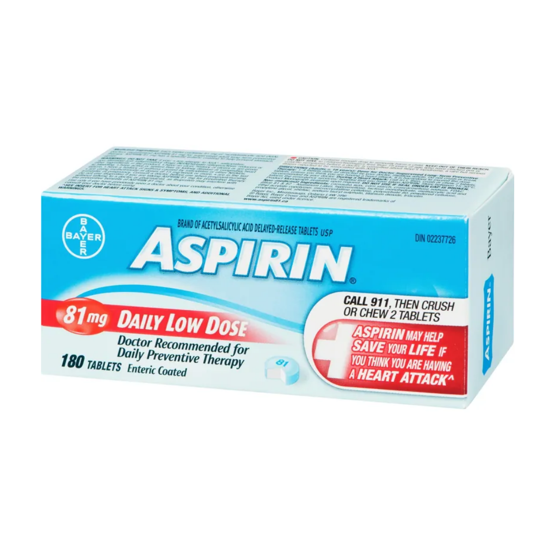 Aspirine comprimés gastro-résistants faible dose quotidienne - 81mg