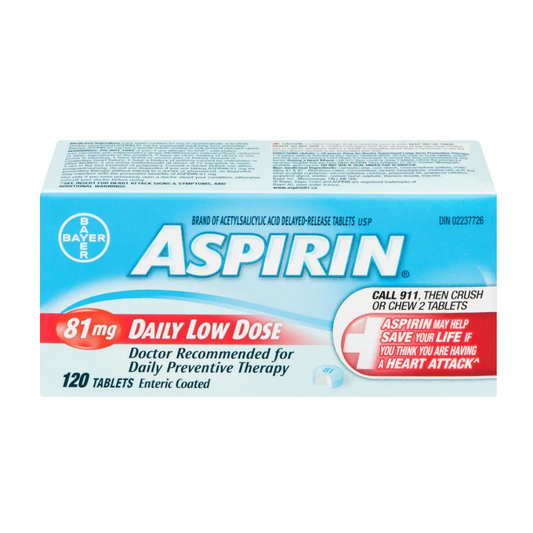 Aspirine comprimés gastro-résistants faible dose quotidienne - 81mg
