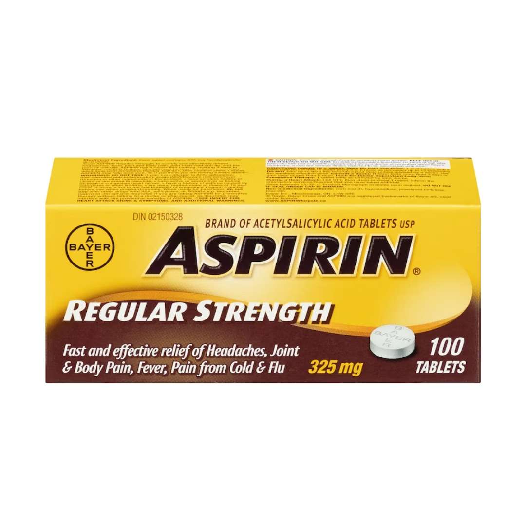 Aspirine comprimés force régulière - 325 mg