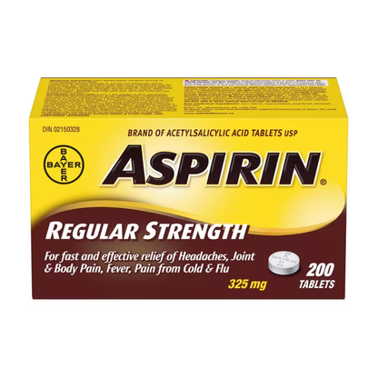 Aspirine comprimés force régulière - 325 mg