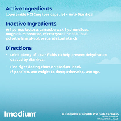 Imodium capsules anti-diarrhée - 2 mg