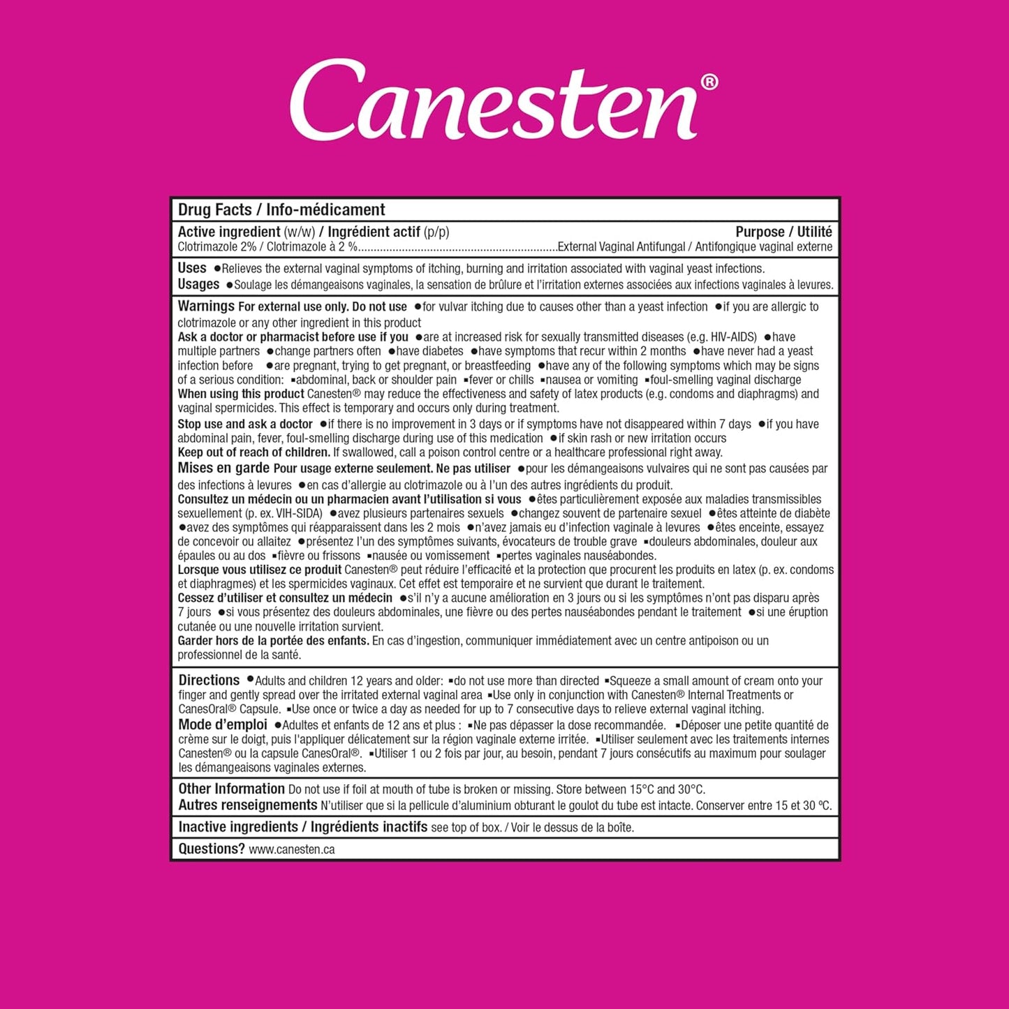 Canesten Crème vaginale 3 jours