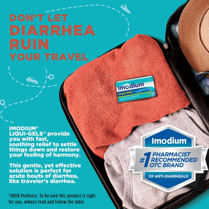 Imodium Soulagement de la diarrhée Liqui-Gels - 2mg
