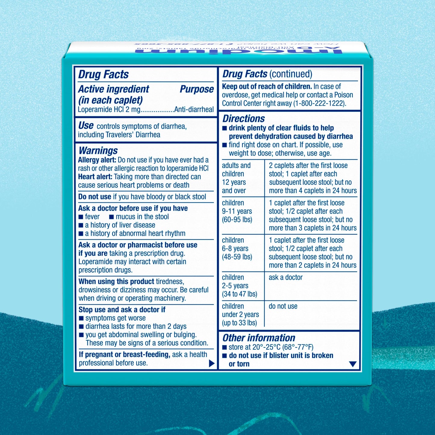 Imodium capsules anti-diarrhée - 2 mg